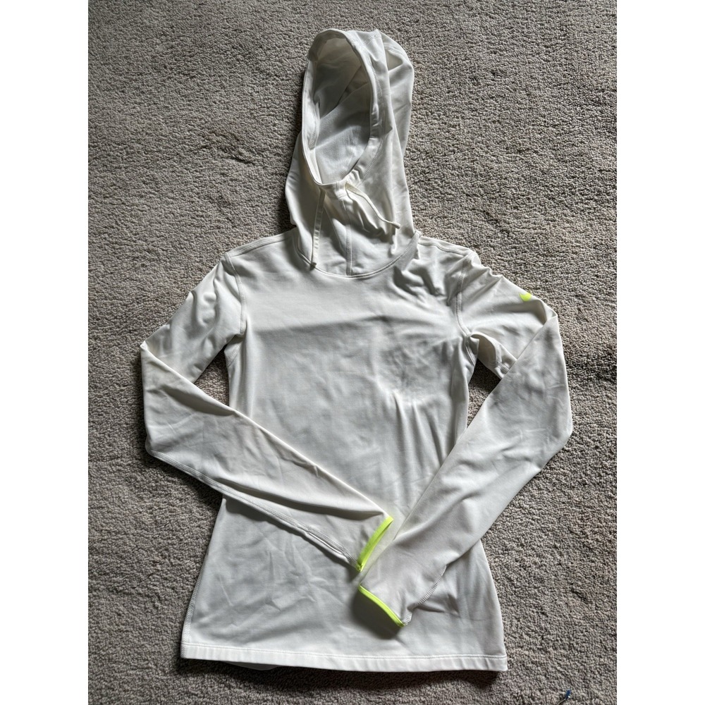 Nike Pro Hyperwarm hoodie White Size Small